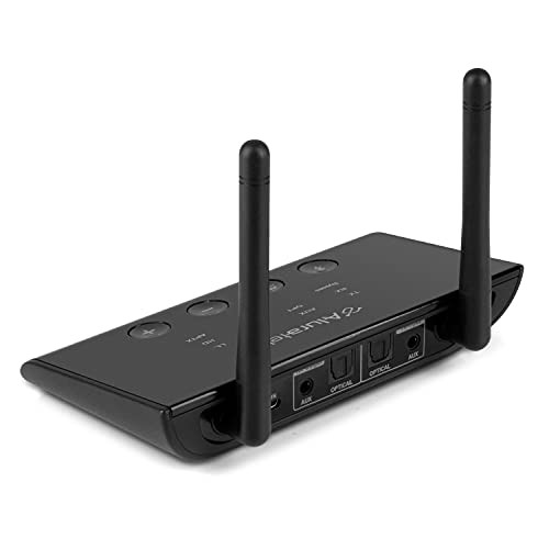 ALURATEK BLUETOOTH AUDIO RECEIVER AND TRANSMITTER WITH LOW LATENCY - BLACK