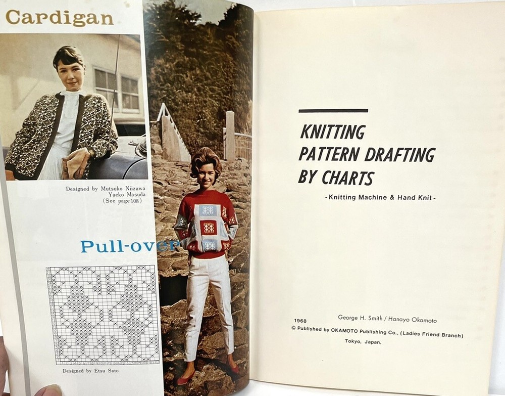 Knitting Pattern Drafting by Charts Knitting Machines & Hand Knitting PB 1968