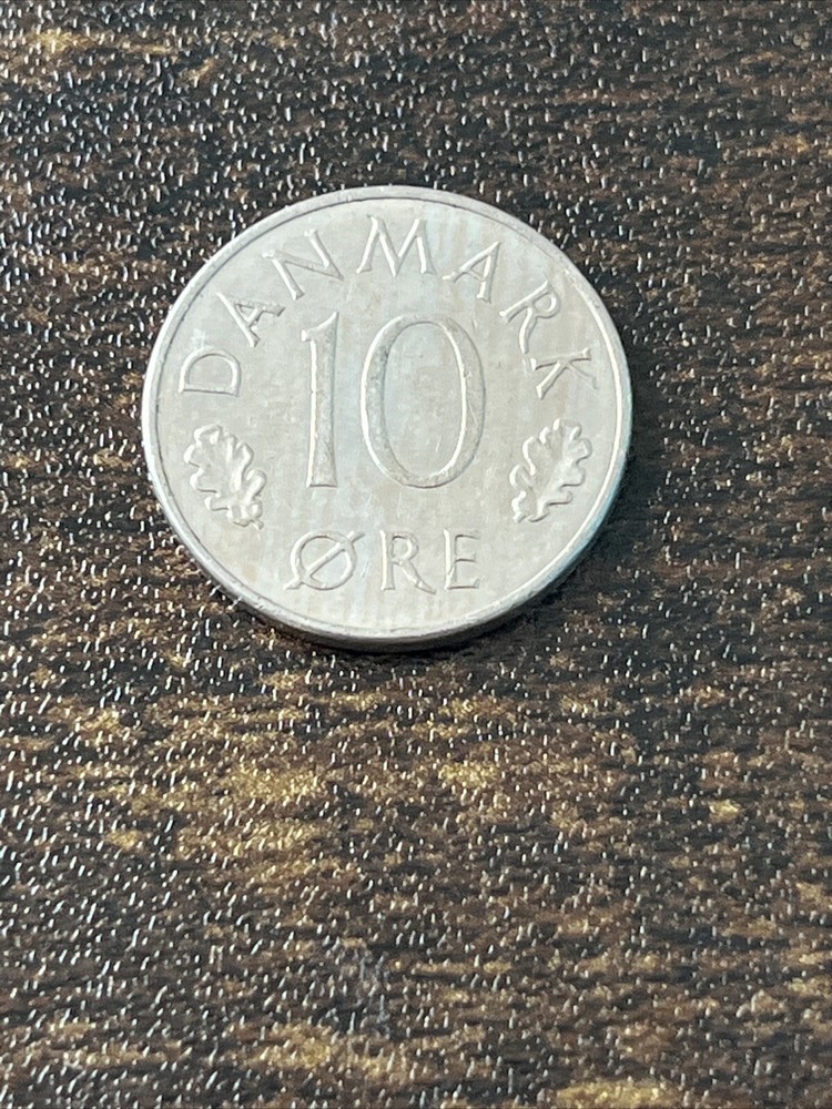 1987 Denmark 10 Ore Actual Coin TK7083*