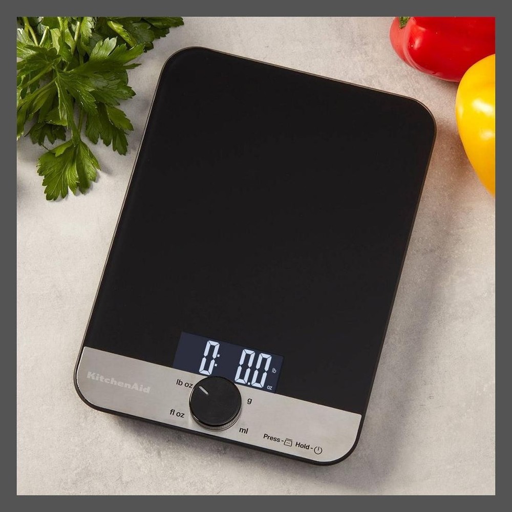KitchenAid 11lb Glass Surface Kitchen Scale