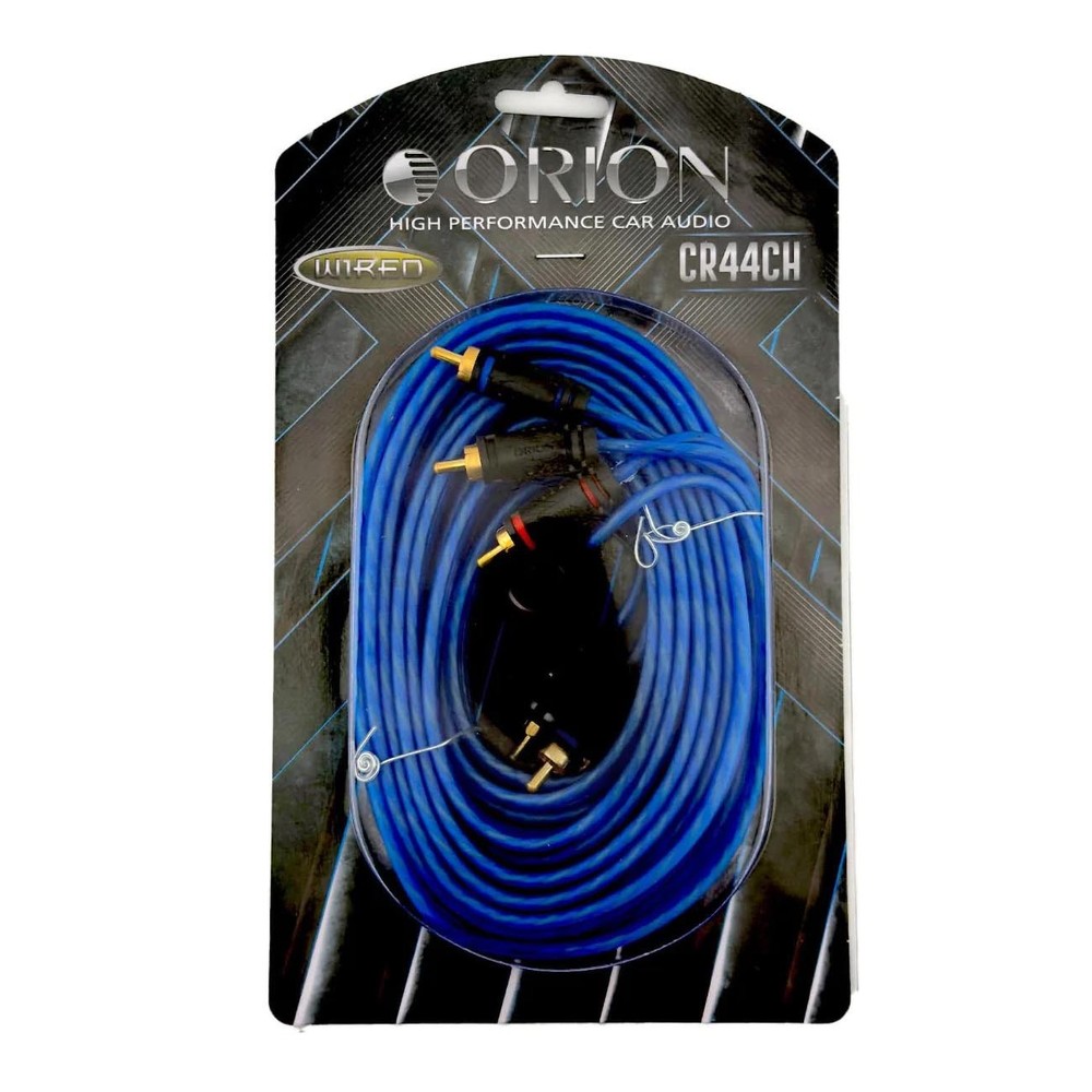 Orion 17' CCA 4-Channel RCA Cable - Translucent Blue
