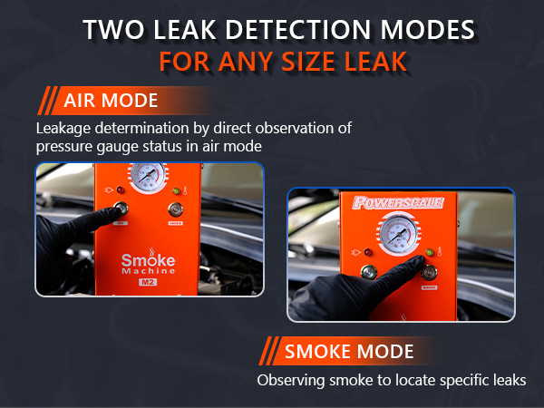 Automobile smoke diagnostic leak detector