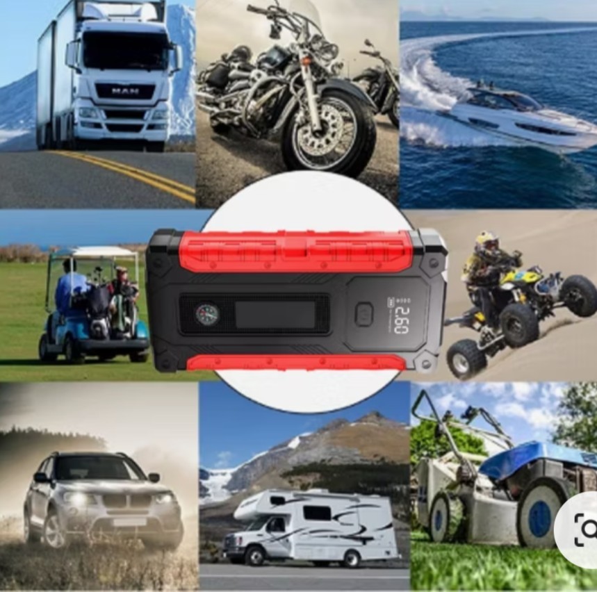 KEBE-985 multi-functional jump starter 12V flashlight compass charger