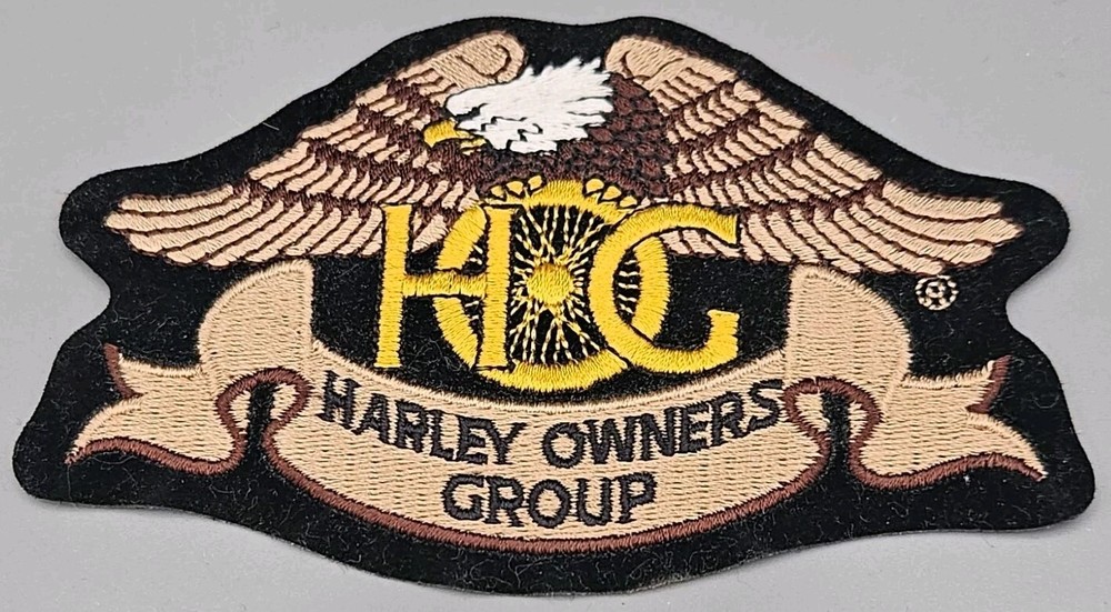Harley Davidson Patch Owners Group HOG Eagle Claw Vest Jacket Embroidered  4.75"