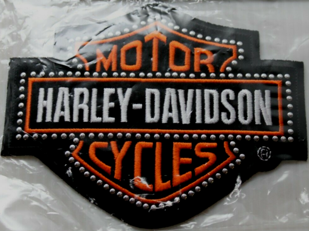 Harley Davidson Studded Bar & Shield Patch