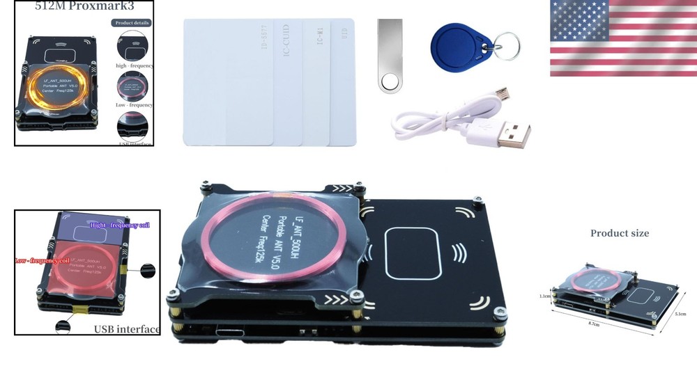 RFID Reader Writer Cloner Proxmark3 Easy V5 0 512M RFID Card Copier Duplicator