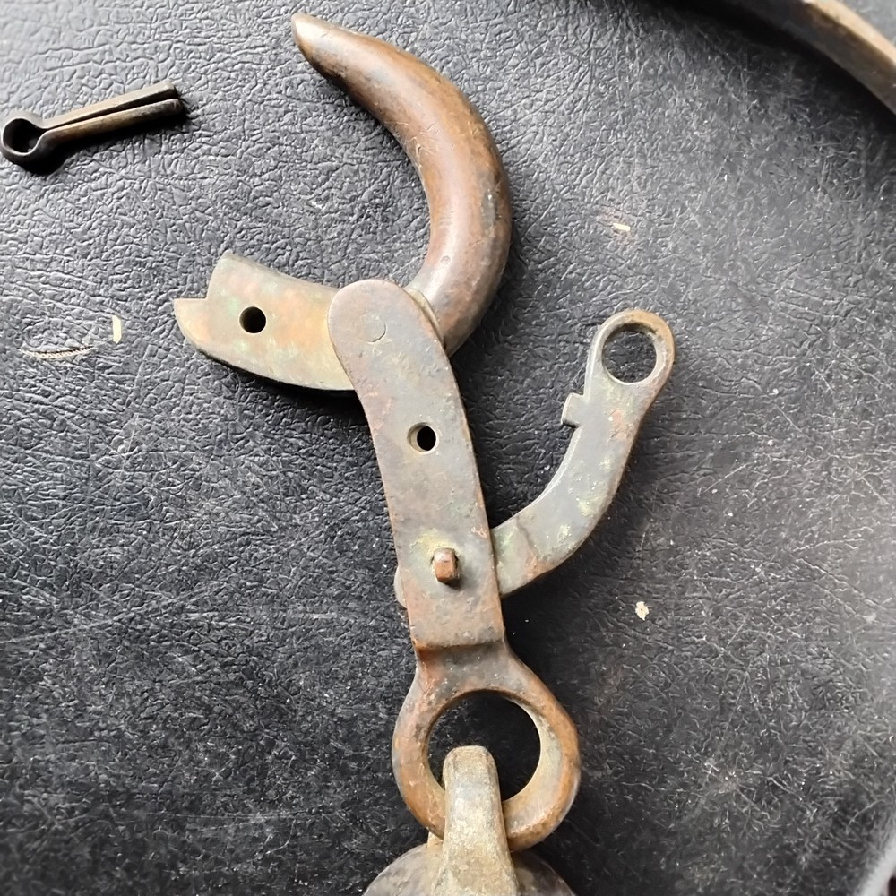 Antique anchor trip hook ,and pully