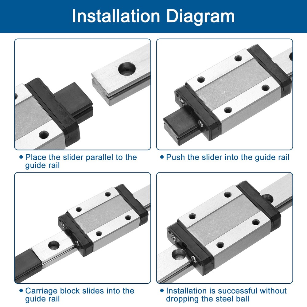 MGN9 100mm Linear Guide Rail with MGN9C Carriage Block for 3D Printer