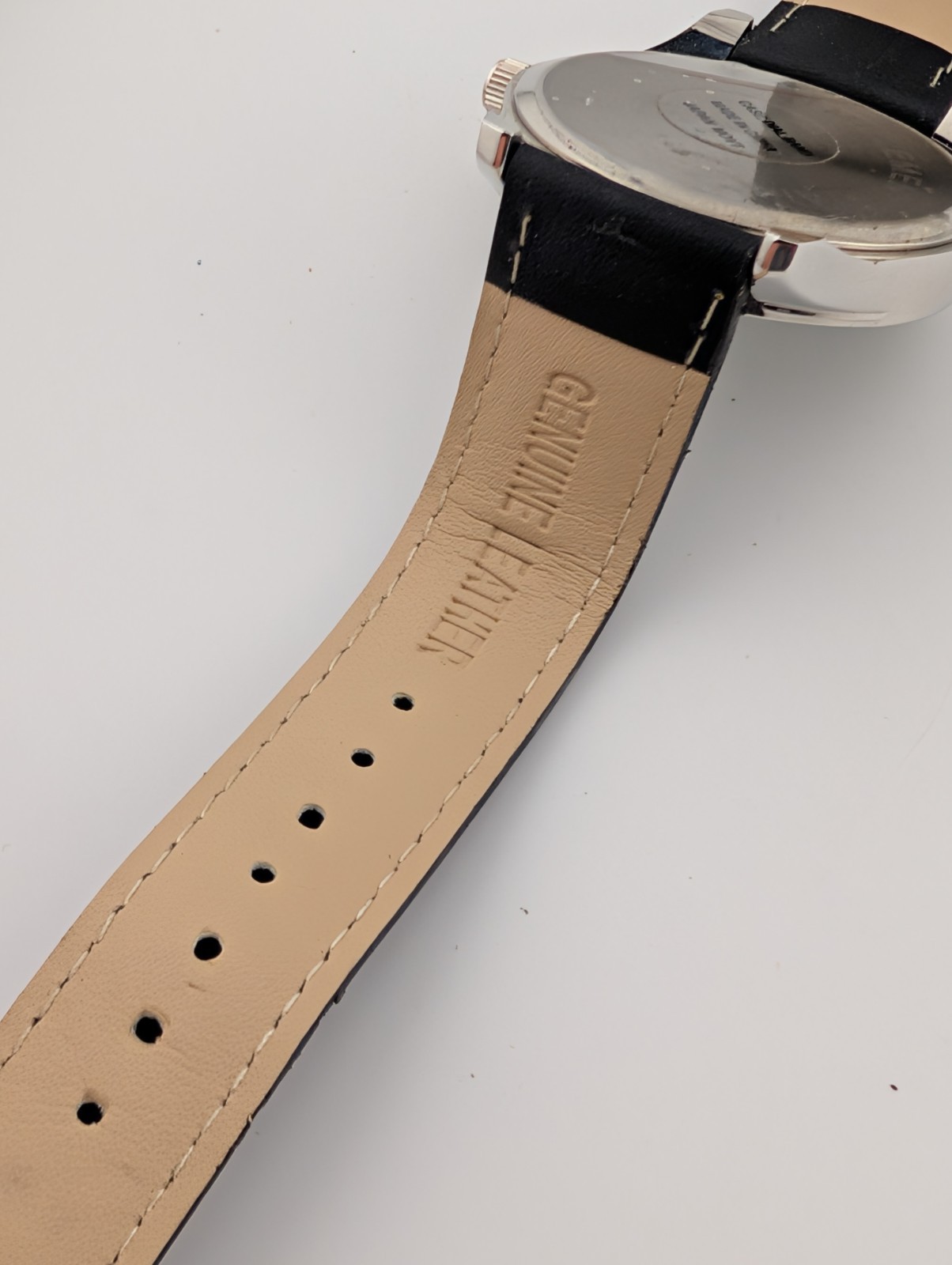 Seneca Allegany Casino Watch 2004-2014 Men Black Leather Band- New Battery