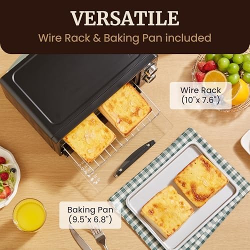4 Slice Toaster Oven Bake Broil 30 Minute Timer