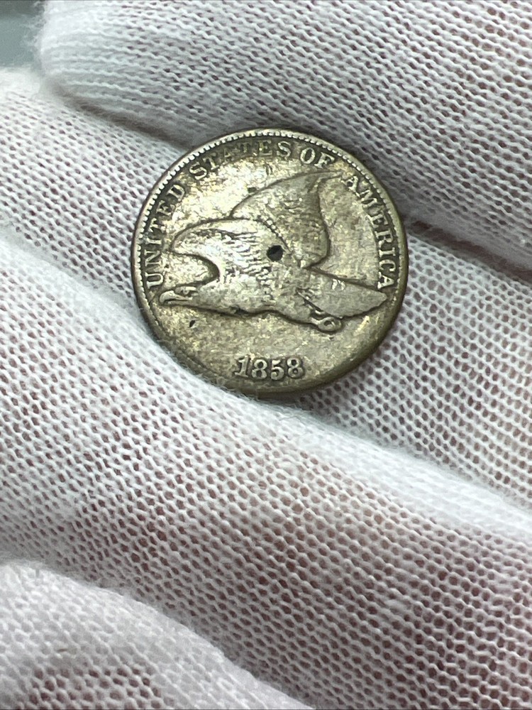 1858 Flying Eagle Cent, Nice Condition type coin, Free shipping