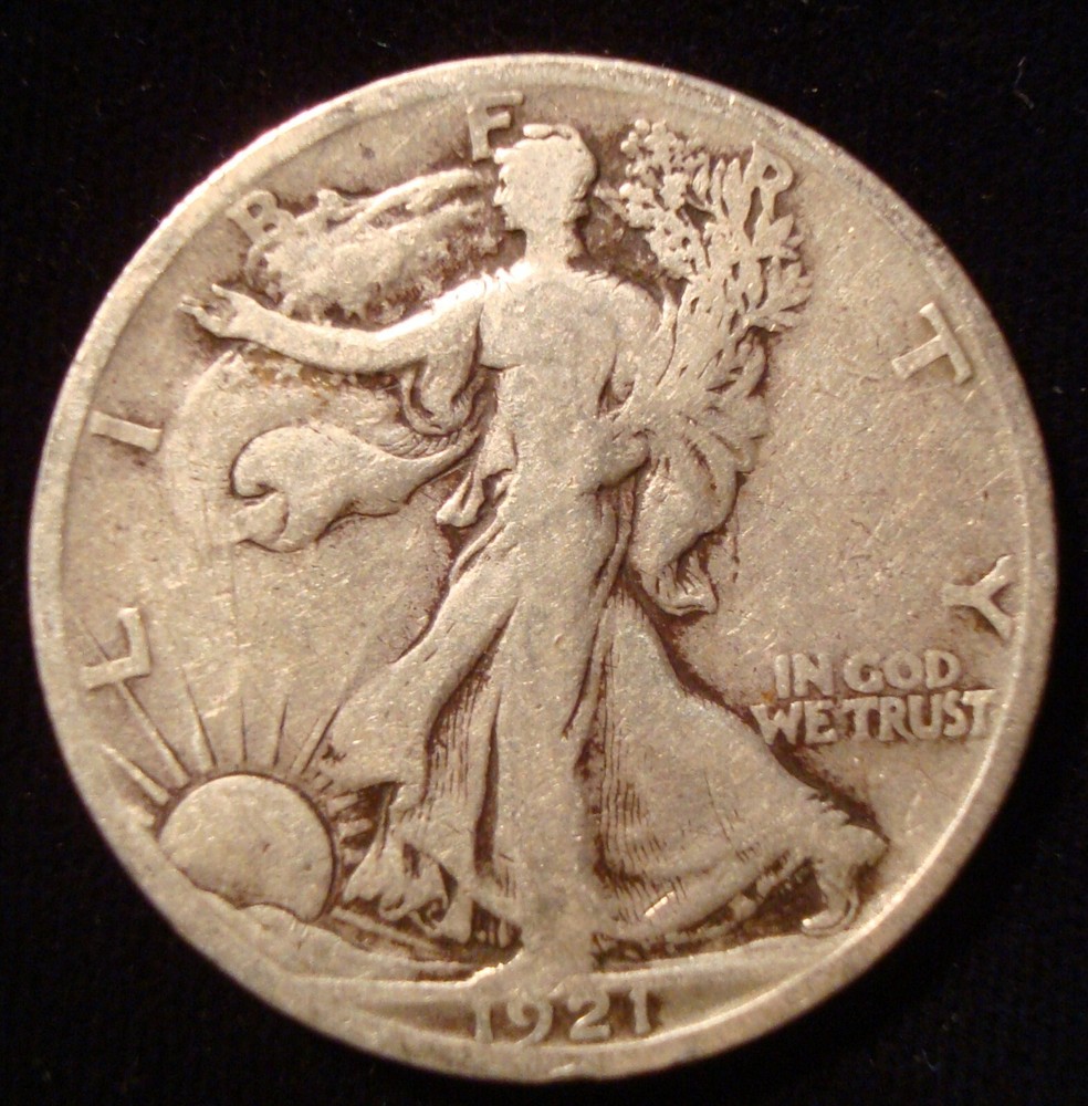 1921-S Walking Liberty Half dollar