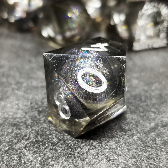 Sage's Spirits - Nocturnal Spirits Liquid Core Sharp Edge Resin Dice Set