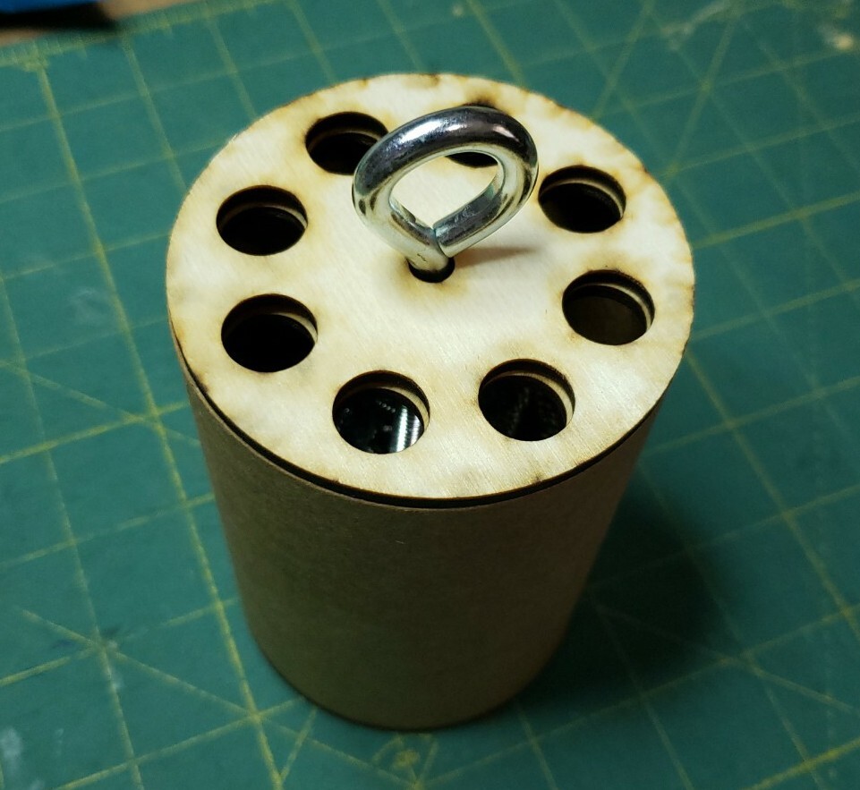 3.0" Baffle set For Flying Model Rocket kits laser cut ply eliminates wadding