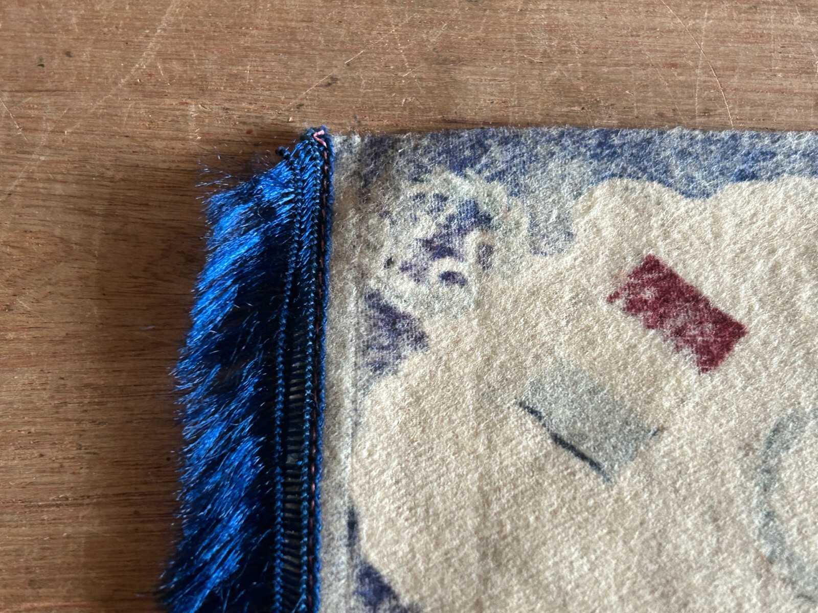 France Tobacco Cigar Felt Battle Axe Crossed Flags R.F. Early 1900s 4.75x7.25