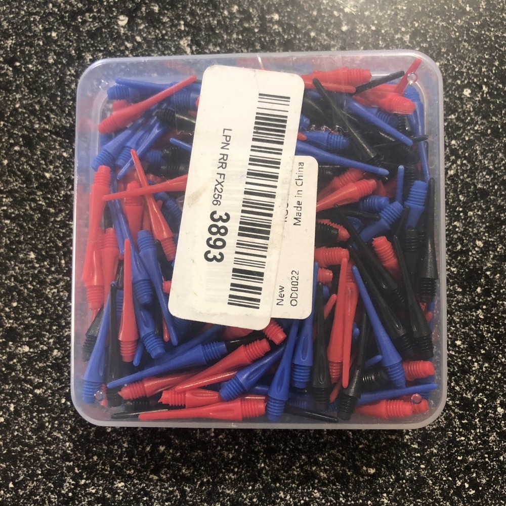 ROOBEEO 2BA Thread Plastic Tip Dart Points 300 Pack Soft Dart Tips Replacemen...