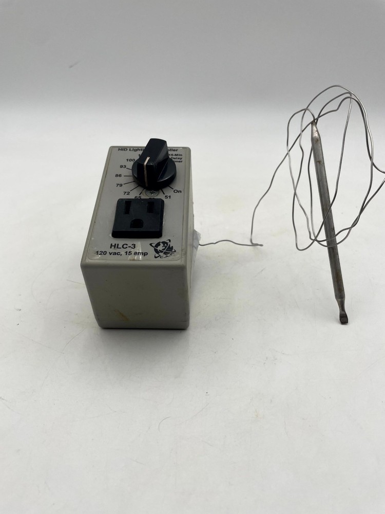 C.A.P HLC-3 HID Lighting Controller Gray Heating Thermostat 15A w/ Delay Timer