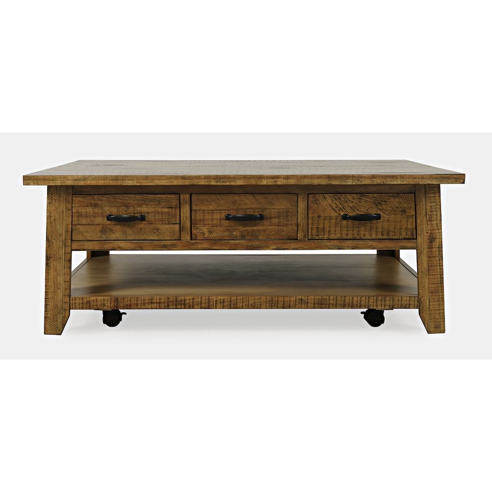 Rustic Farmhouse Solid Wood 50" Coffee Table