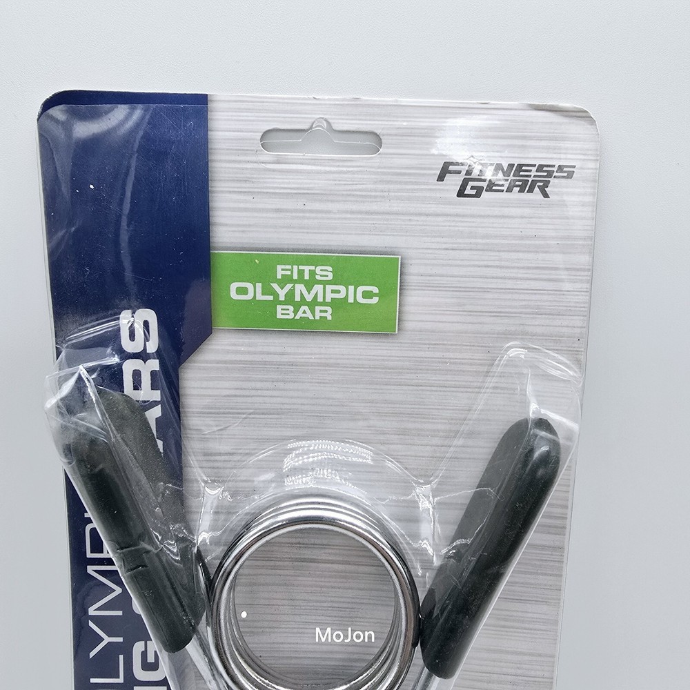 Fitness Gear Olympic Spring Collars 2" Steel, 2 Count