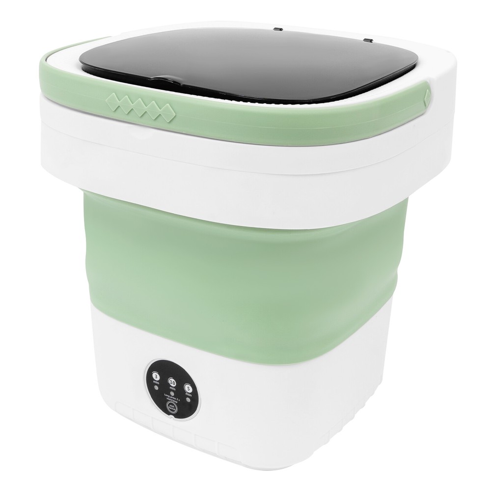 Portable Washing Machine 12L Mini Foldable Washer Touch Screen Timer For Travel