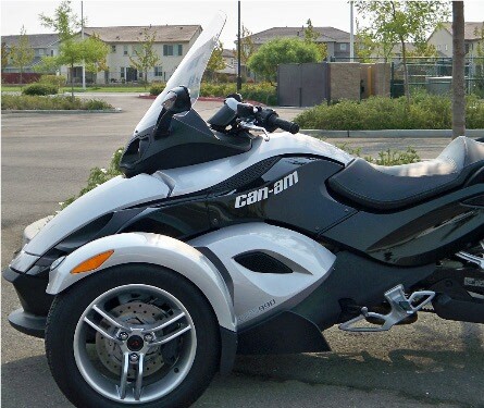 Calsci 23" Large Windshield for Spyder RS, RS-S, GS