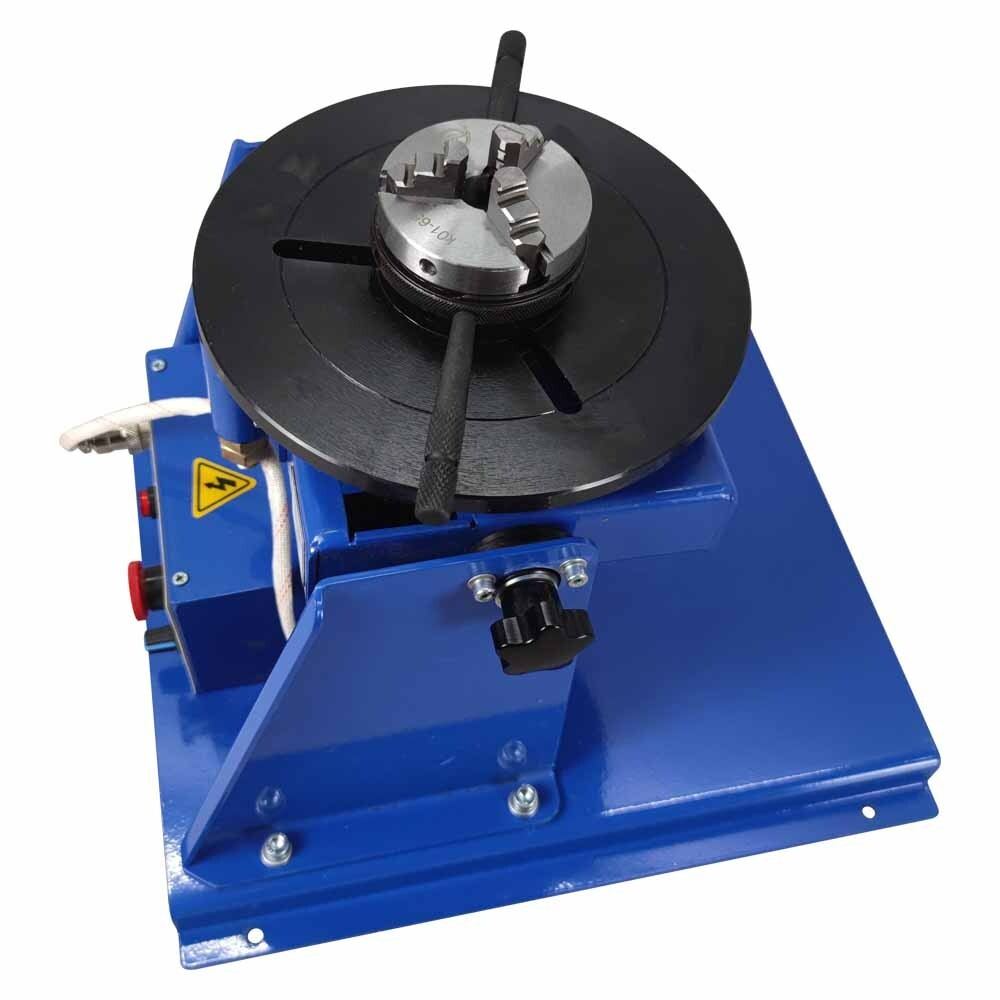 110V 65mm Chuck Welding Positioner Rotatable Stepless Speed Regulating Positione
