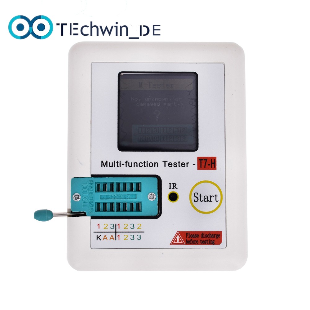 LCR-TC1/T7 LCD Display function Didoe Triode TFT Backlight Transistor Tester