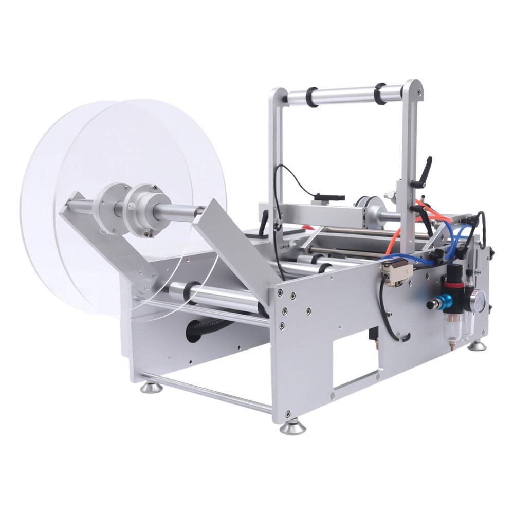 Label Applicator Semi-Automatic Round Bottle Labeling Machine 20-40pcs/min 5.91"