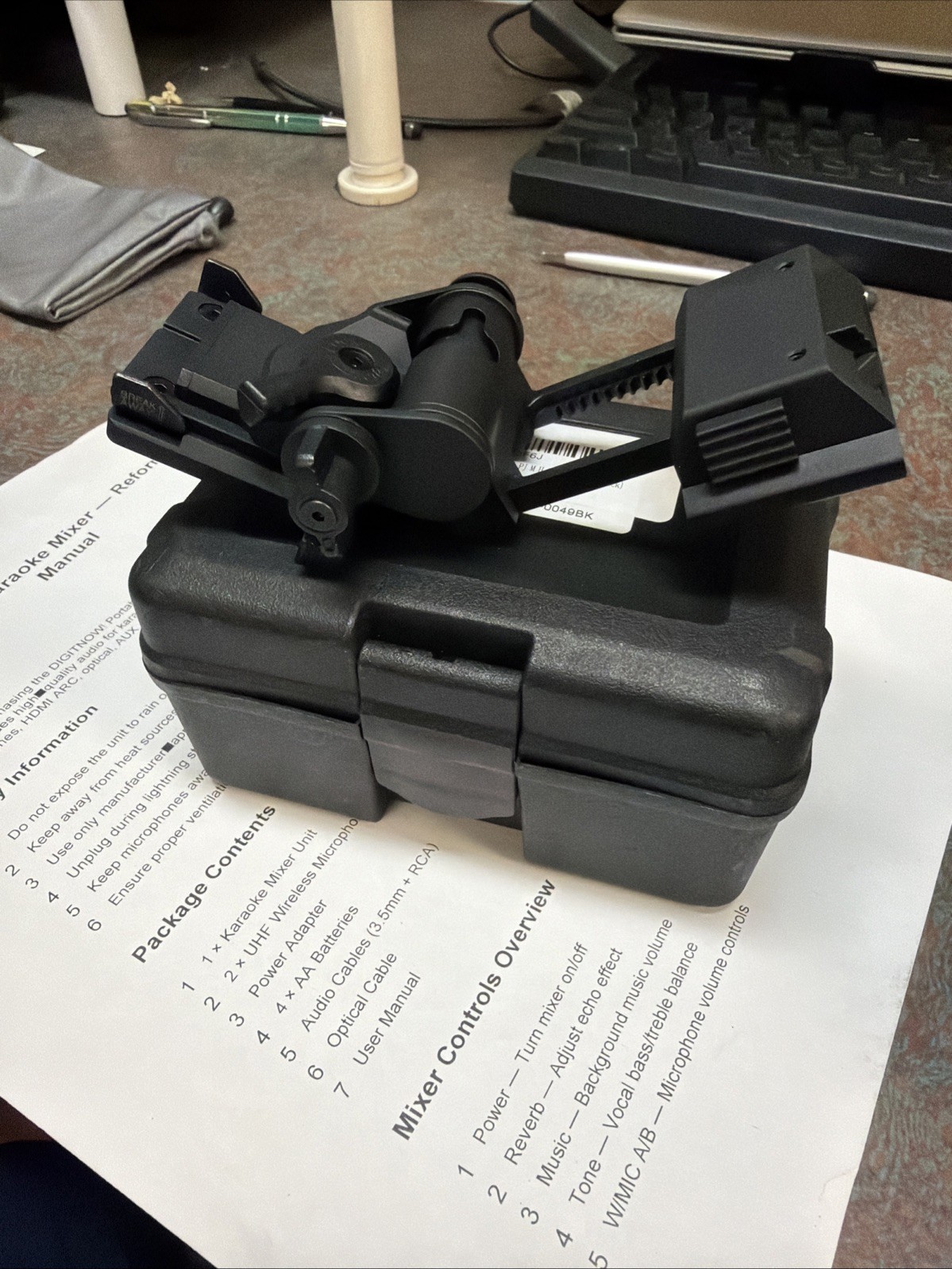 Night Vision Googgles NVG Mount L4G24,Black Metal Helmet Mount CNC PVS