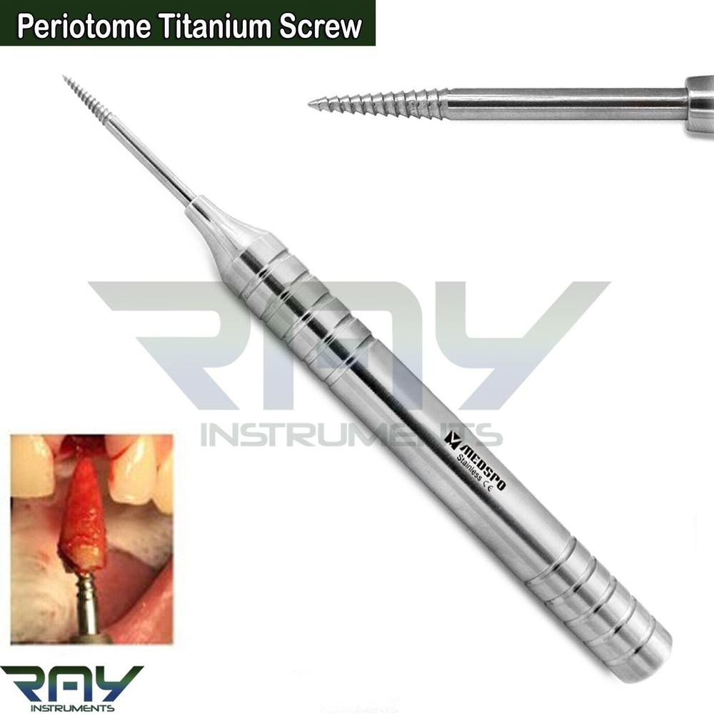 Dental Implant Periotome Titanium Screw Tooth Extraction Root Elevators CE