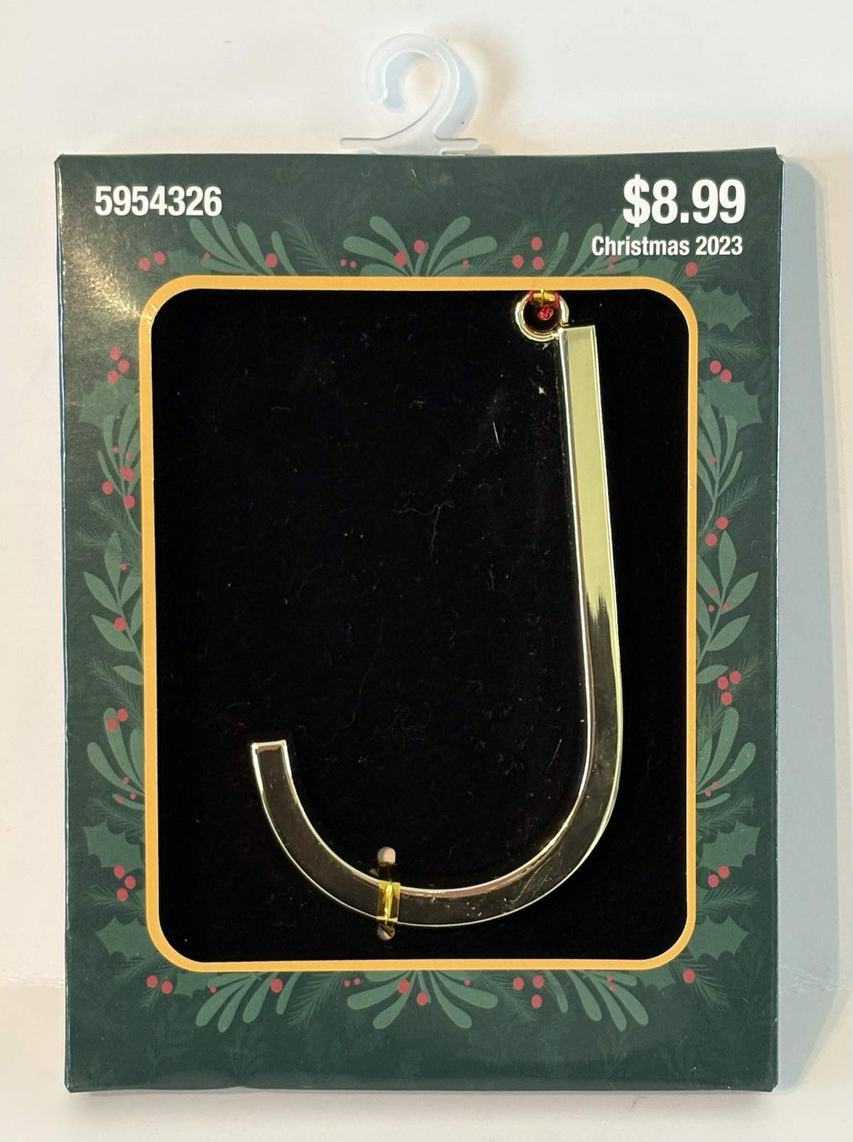 Hobby Lobby Monogram Letter "J" Christmas Ornament 2023 NEW NIB