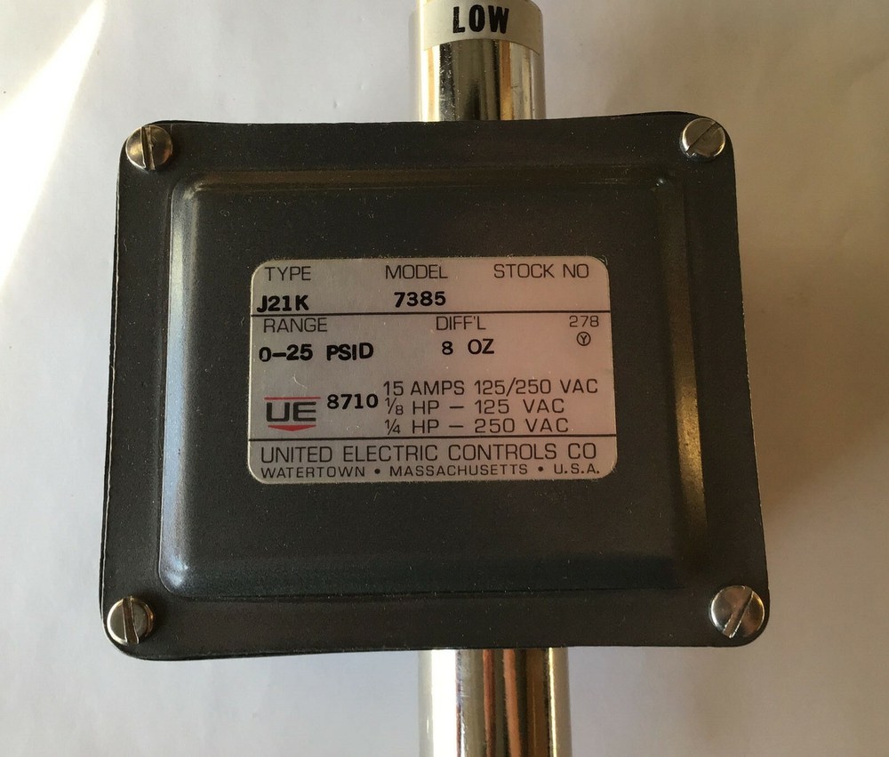 United Electric Controls Pressure Switch HK06Z02