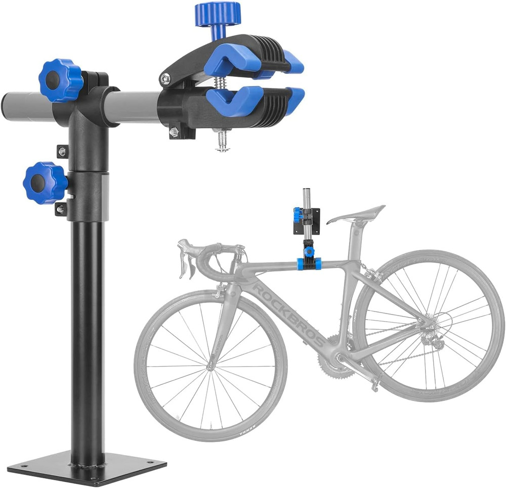 Bike Repair Stand Wall Workbench Mount Rack Workstand Clamp Height Adjustable Ho