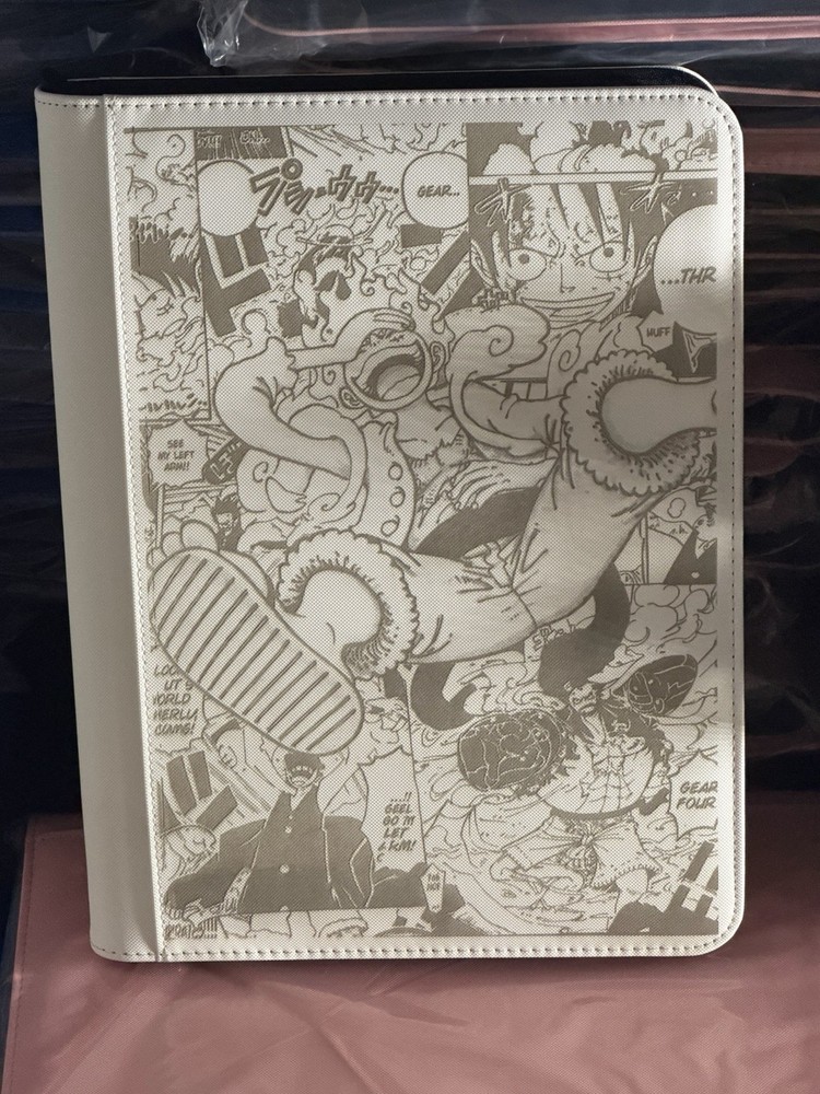 One Piece Monkey D Luffy 360 Slot Sideload Ringless Zipup Binder