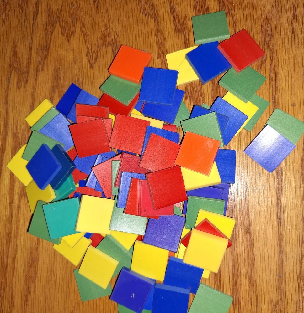 100+ Math Counting Tile Squares Manipulatives Preschool Kindergarten