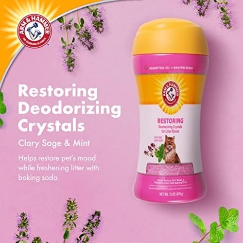 Arm & Hammer Restoring Cat Litter Box Deodorizing Crystals, Litter Deodorizer Ad