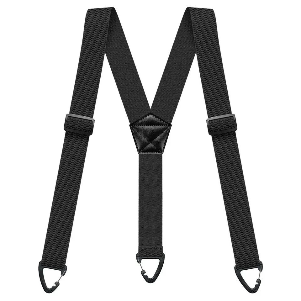 Suspenders for Men Heavy Duty, X Shape Back Hidden Suspender 1.5" Under Clothing