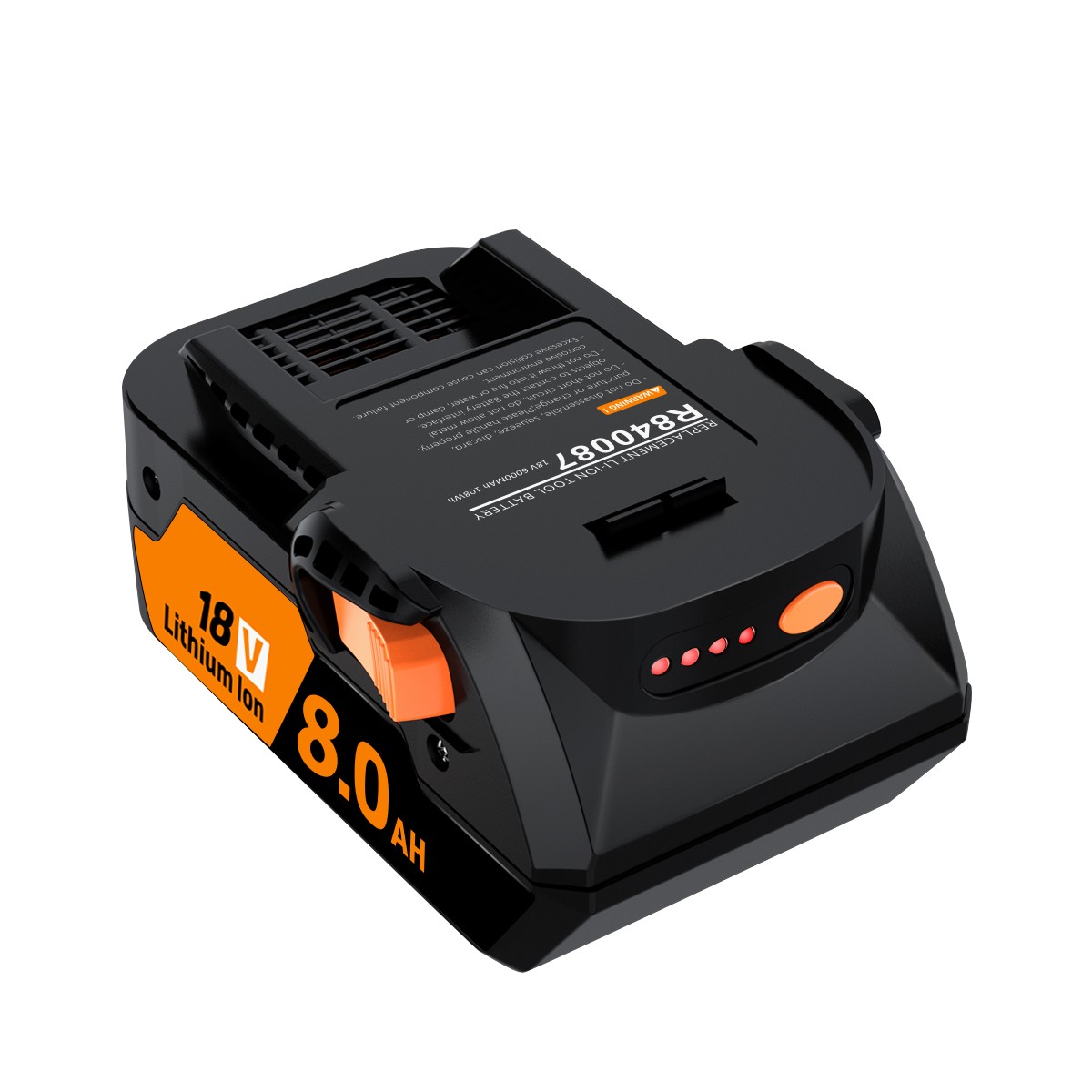 2 PACK For Ridgid 18V R840085 8.0Ah Lithium-ion Battery Rigid 18 Volt R840087