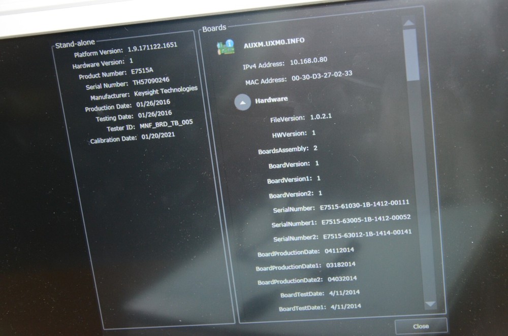 Agilent Keysight E7515A 4G UXM Wireless Communications Test Set