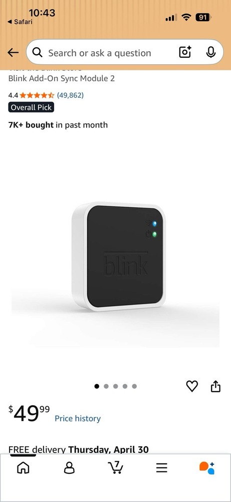 Blink Sync Module 2 Wi-Fi Local Video Storage Hub