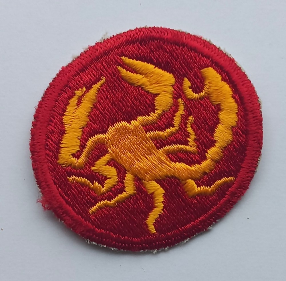 US Army 22nd Infantry Division Original WW2 Cut Edge Patch