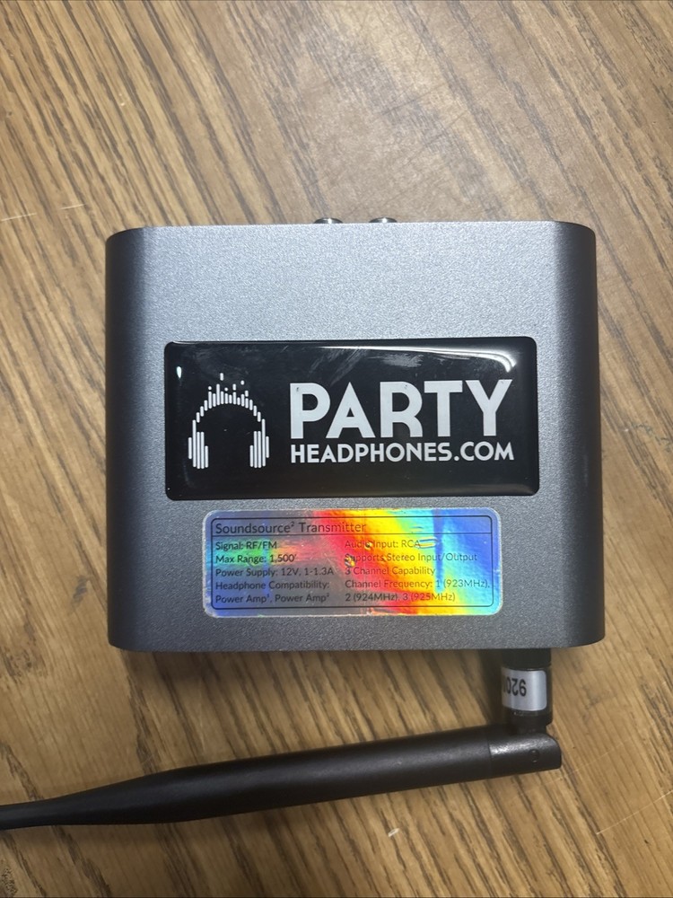 Silent Disco Transmitter Party Headphones RF/FM Soundsource Transmitter