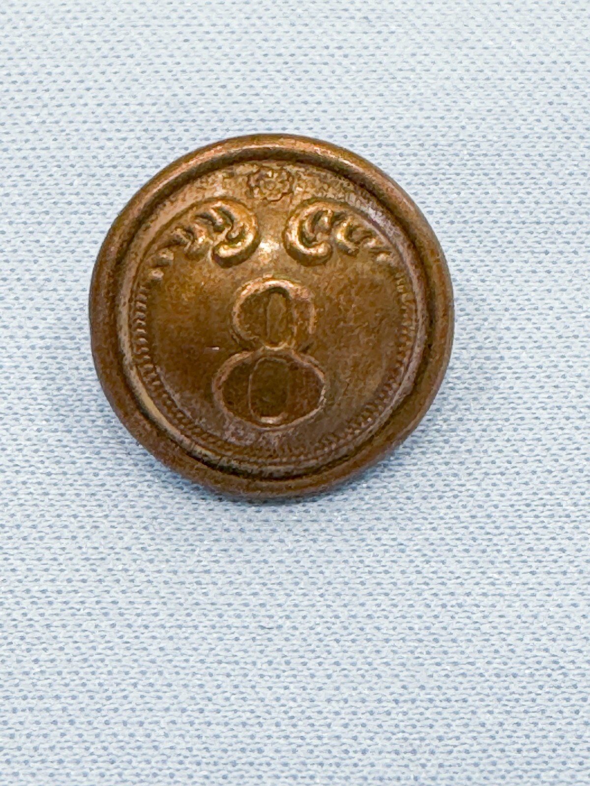 France French Napoleon Army Infantry Uniform Button Waterloo War Battle