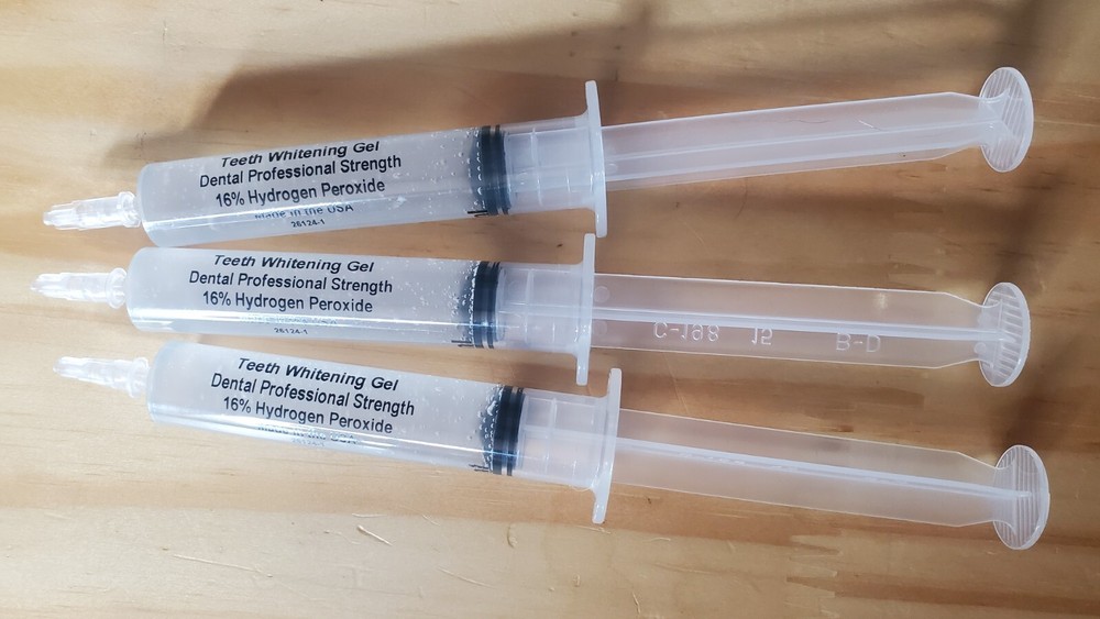 TEETH WHITENING GEL 16% HYDROGEN PEROXIDE 3-10ml