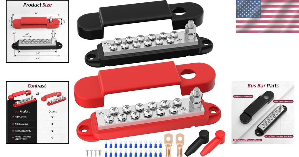 12V Power Distribution Block - Heat Resistant