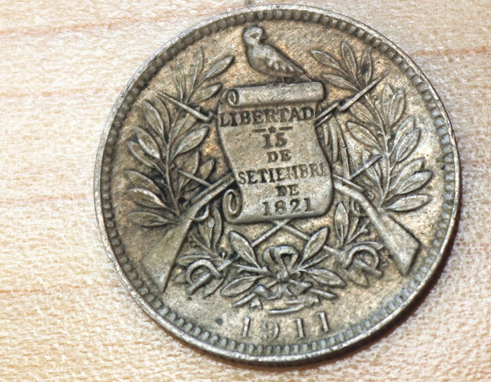 1911 Guatemala 1 Real