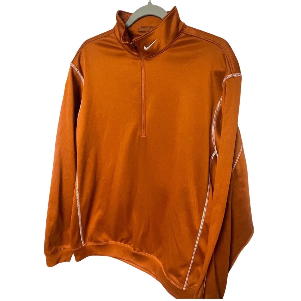 Nike Golf Terracotta Embroidered Logo 1/4 Zip Pullover Mens Medium