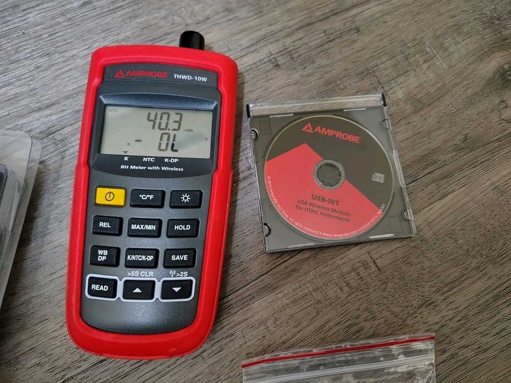 Amprobe THWD-10W Wireless Temperature Relative Humidity Meter