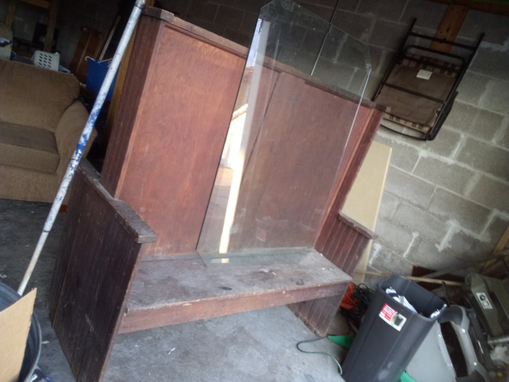 antique double sided bench