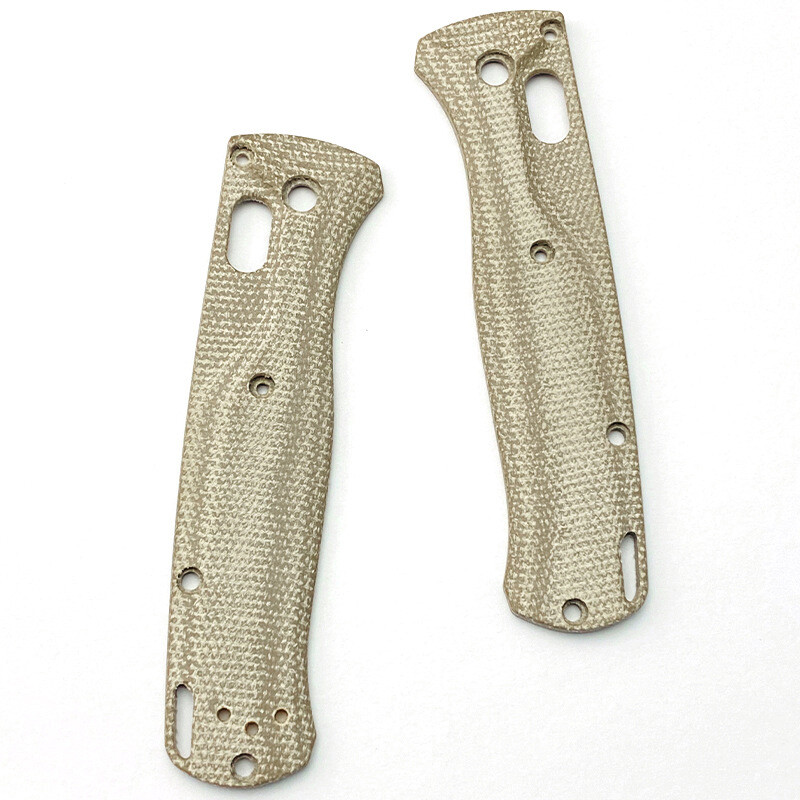 2PCS Custom Handle Patch Micarta Material Scales For Benchmade Bugout 535 Knife